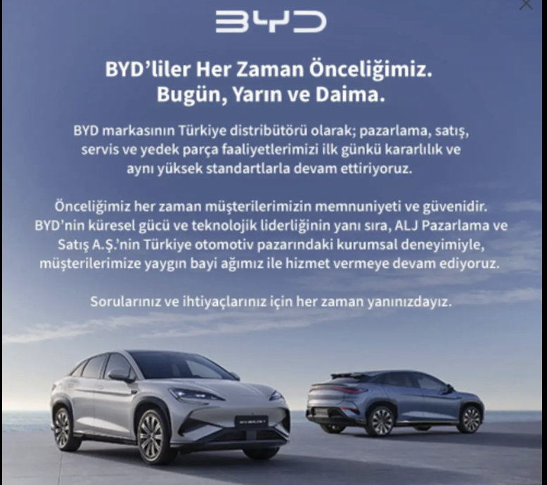 “BYD’liler her zaman önceliğimiz”