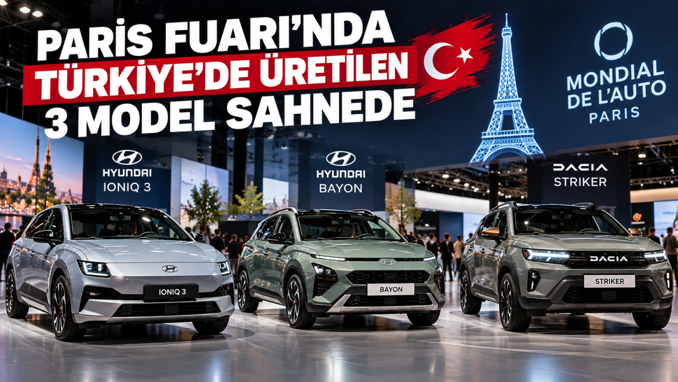 Paris Otomobil Fuarı'na Türkiye'de üretilen 3 model sergilendi!