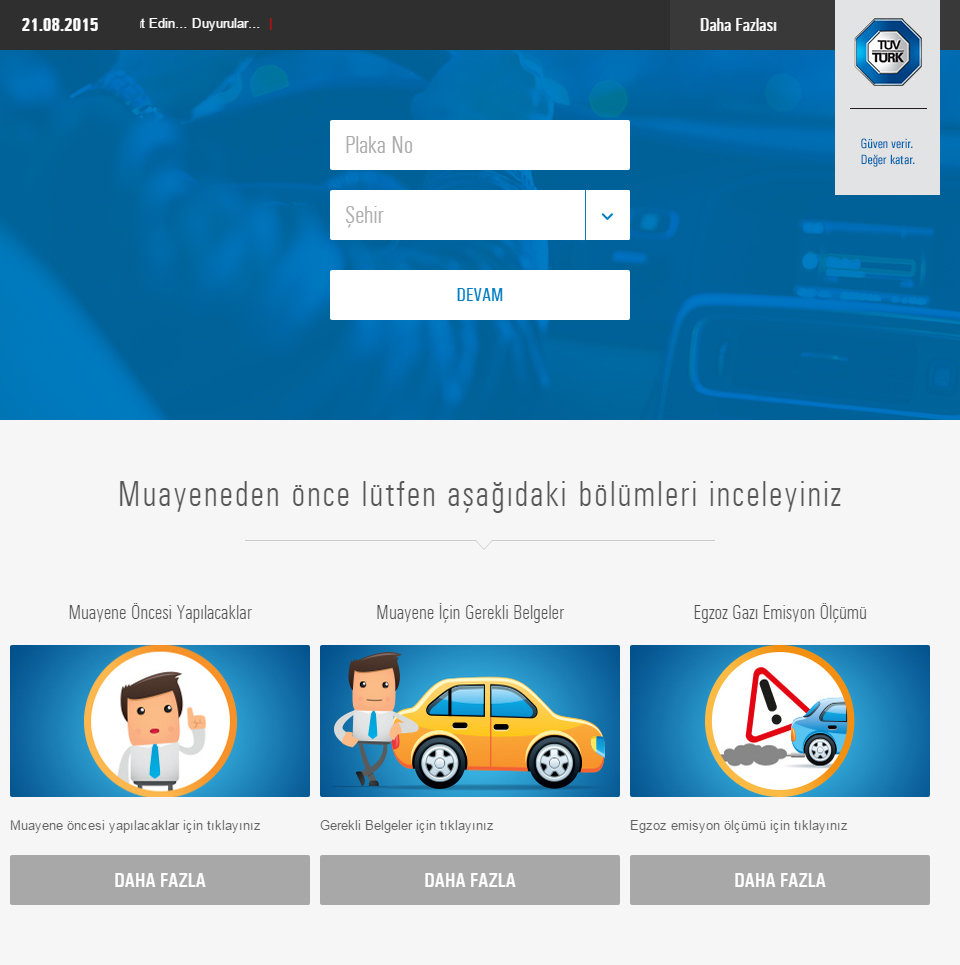 Tüvtürk'ün sitesi ve randevu sistemi yenilendi !