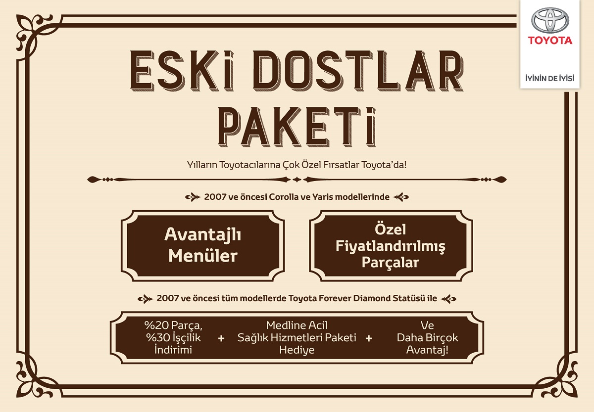 Toyota'dan ''Eski Dostlar''a kampanya