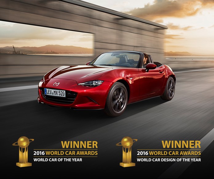 Yeni Mazda MX-5'e tasarım ödülü yağmuru