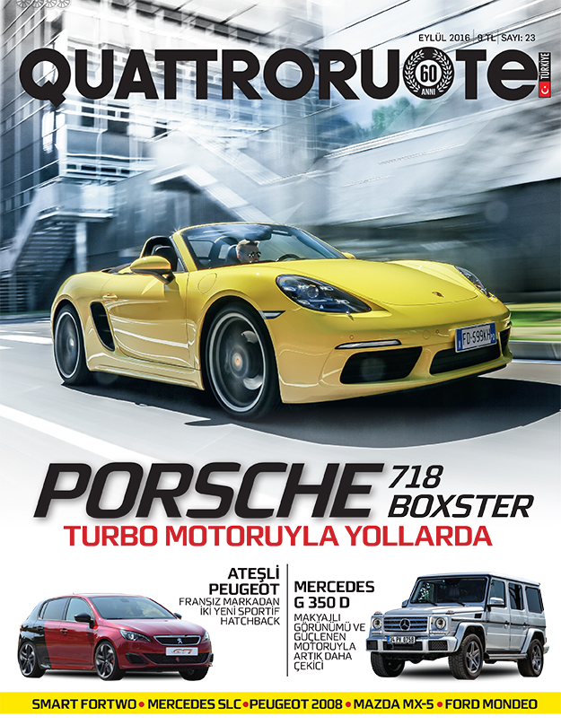 QUATTRORUOTE TÜRKİYE’NİN EYLÜL SAYISI BAYİLERDE!