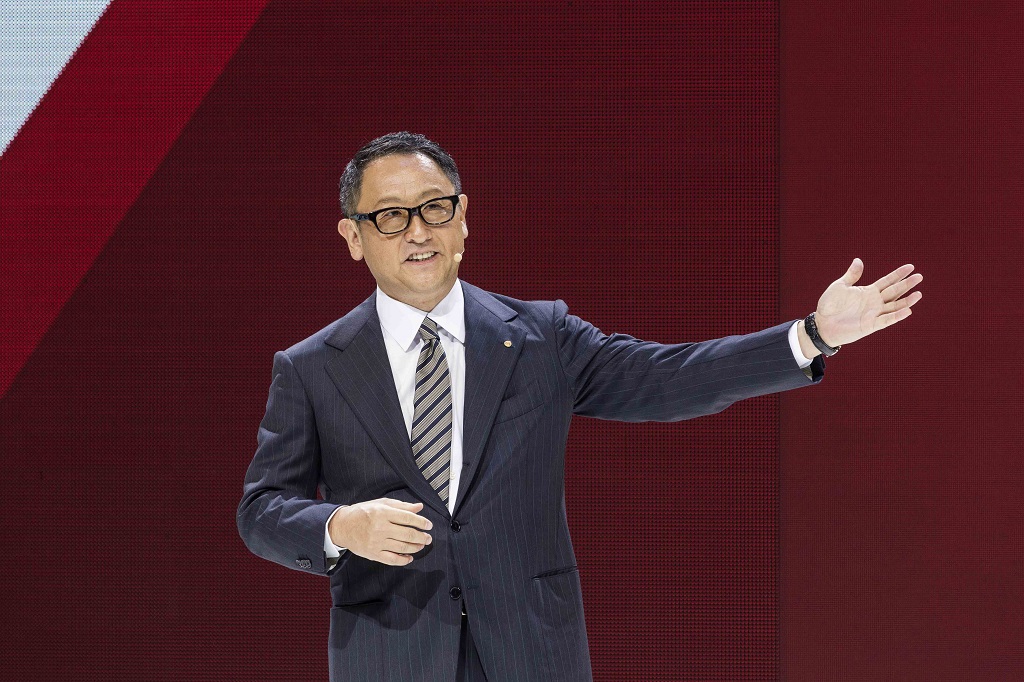Toyota Başkanı Akio Toyoda Paris'te konuştu