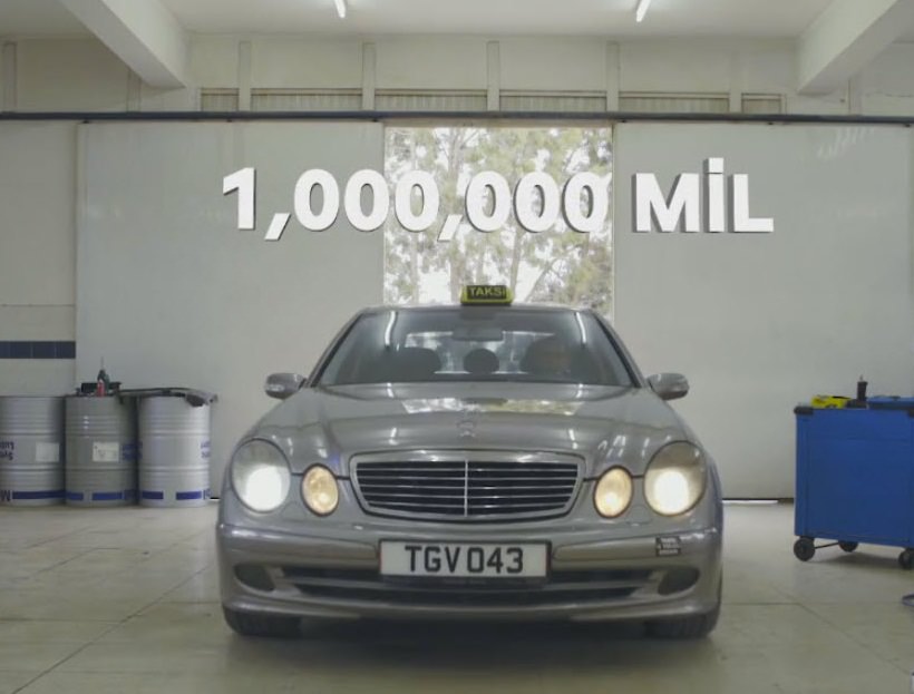 1 milyon mil yapan taksinin motoru incelendi