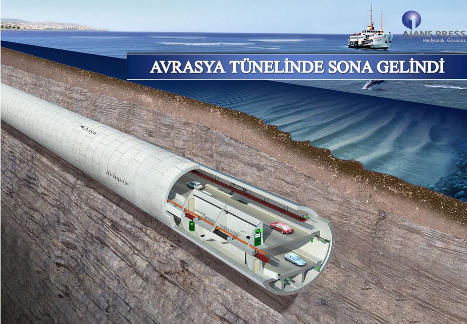 Avrasya Tüneli'nde sona gelindi.