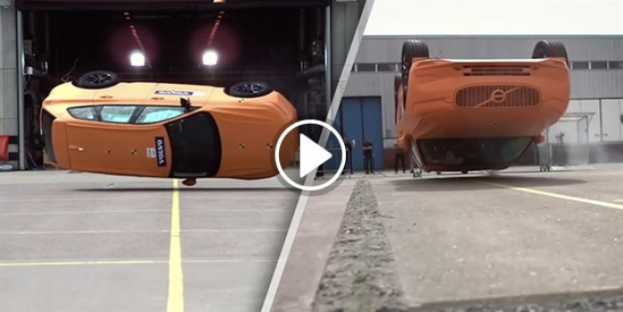 Volvo XC60 takla testinde görüntülendi