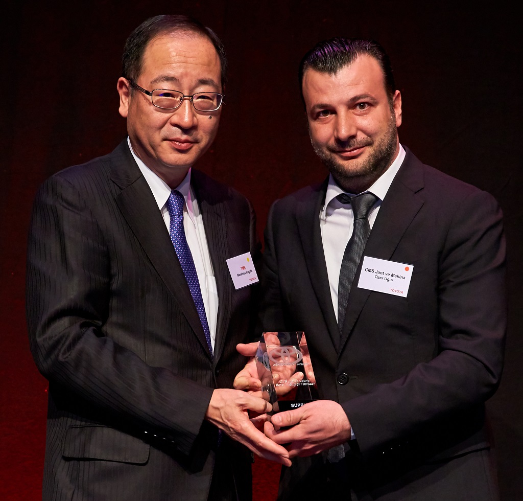 Toyota'dan CMS'ye yılın tedarikçisi ödülü