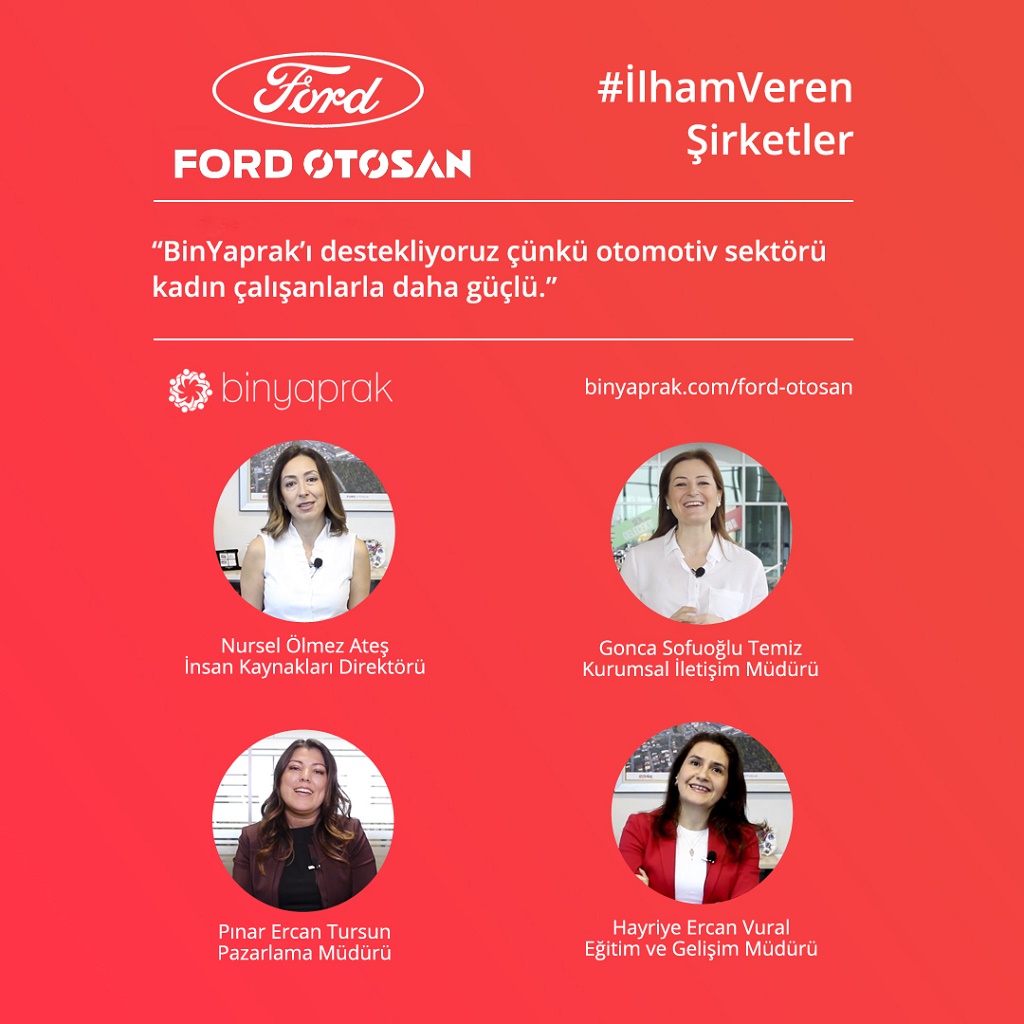 Ford Otosanlı kadınların kariyer hikayeleri