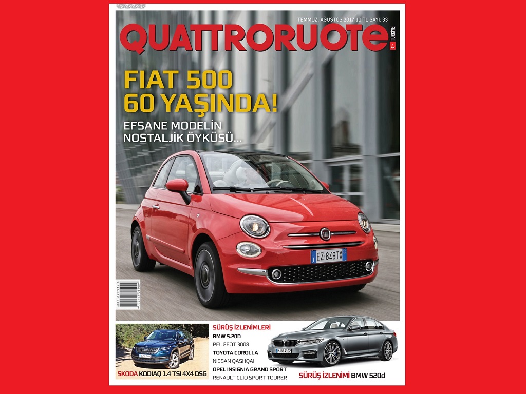 QUATTRORUOTE TÜRKİYE TEMMUZ, AĞUSTOS SAYISI BAYİLERDE!