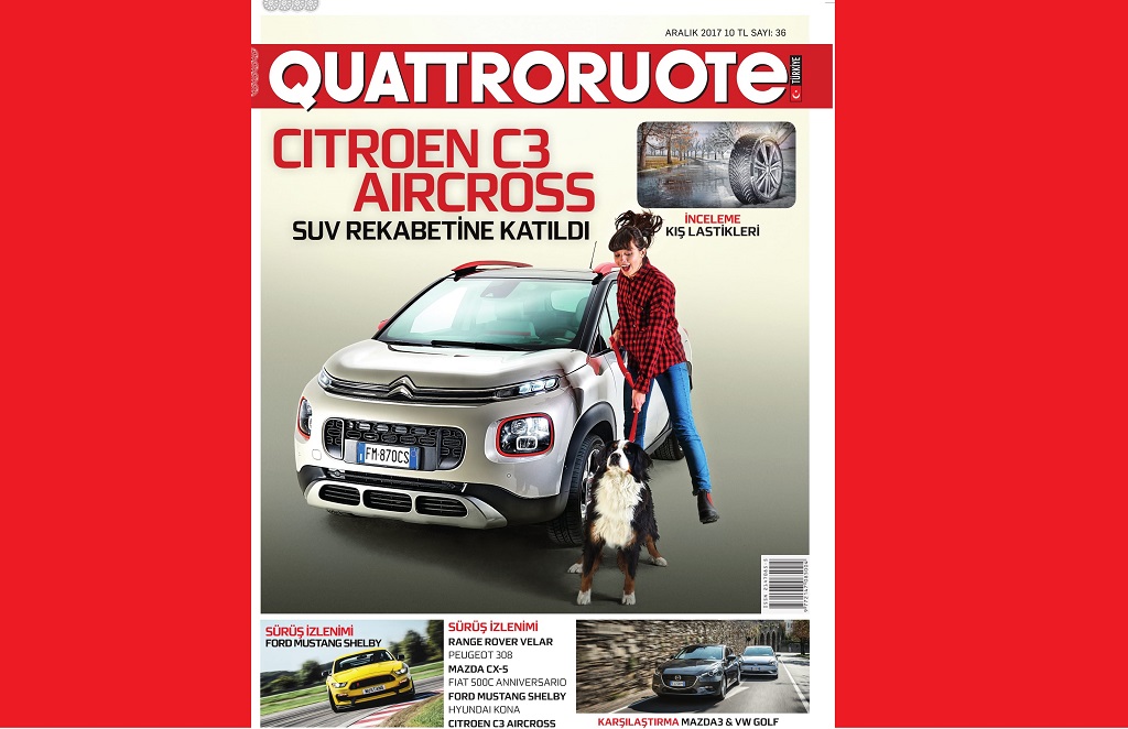 QUATTRORUOTE TÜRKİYE ARALIK SAYISI BAYİLERDE!