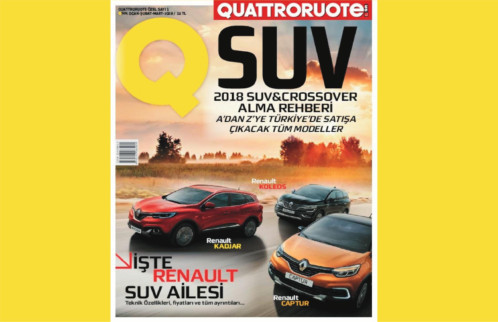 Quattroruote QSUV dergisi bayilerde