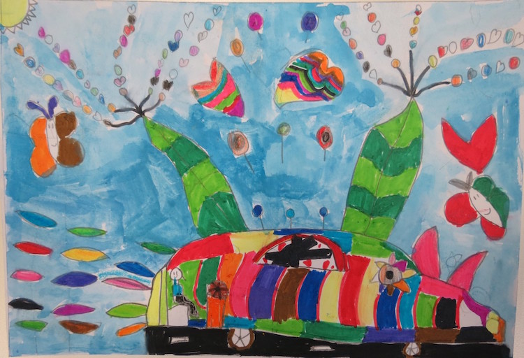 Toyota resim yarışmasında kazanan çocuklar oldu