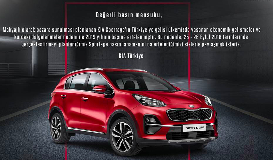 Kriz kendini gösteriyor: KIA lansman iptal etti!