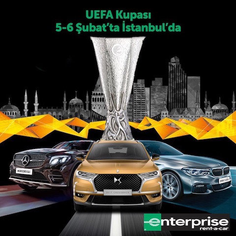 Enterprise UEFA Kupası'nı Türkiye'de sergileyecek