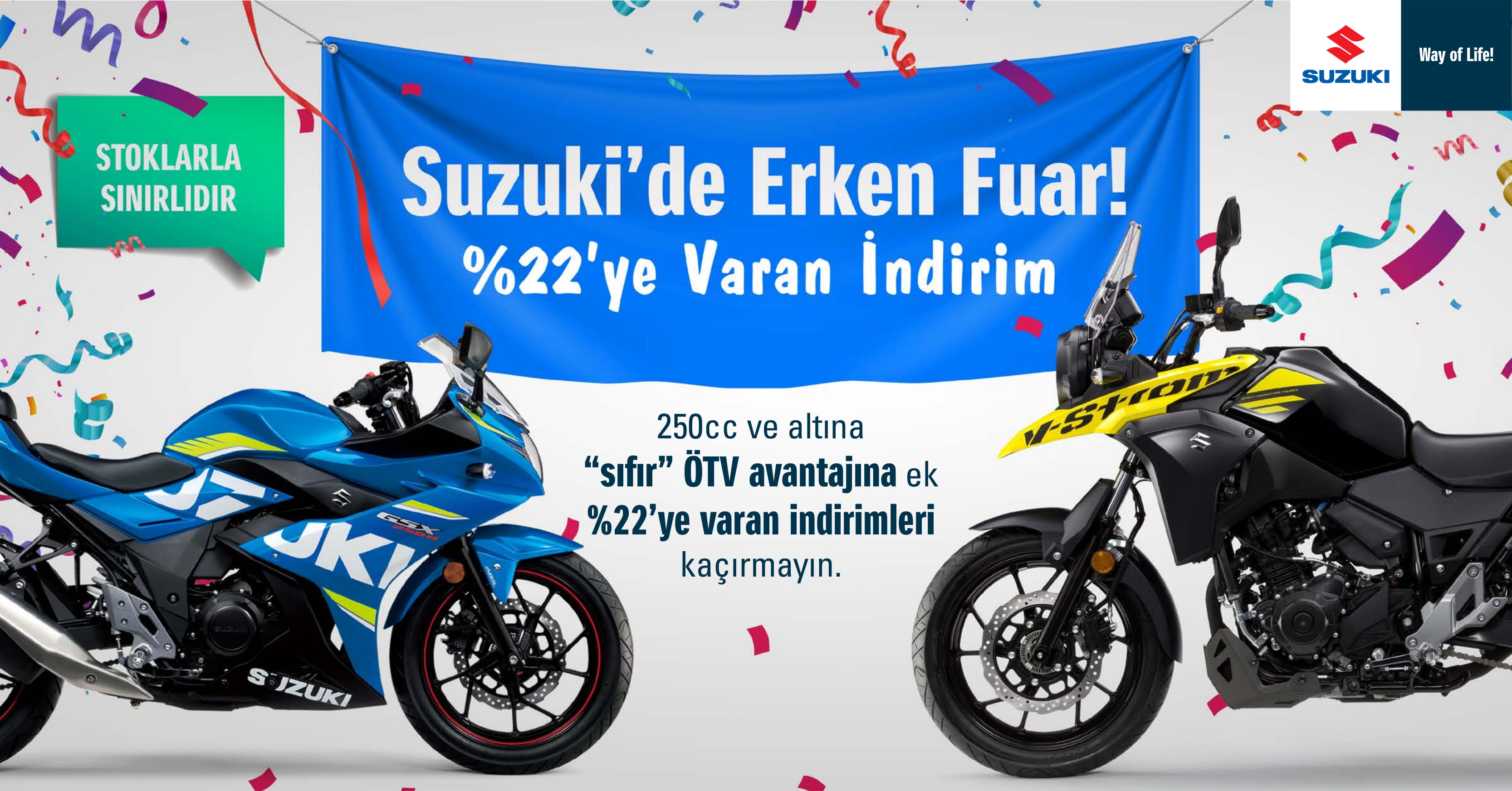 Suzuki Motosikletlerinde fuar indirimi