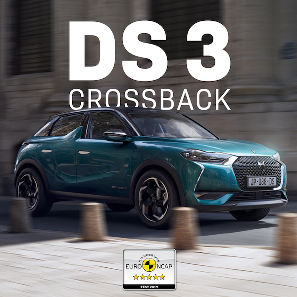 DS 3 CROSSBACK'e güvenlikte tam not