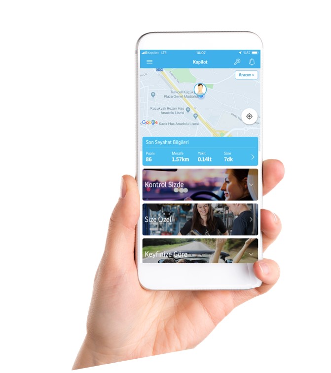 Kopilot uygulamasıyla daha güvenli bir sürüş 
