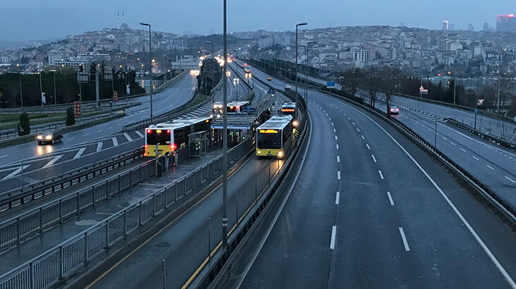 İstanbul trafiğinde virüs durgunluğu!