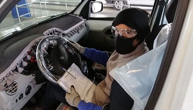 Araç muayene işlemleri alınan önlemlerle devam ediyor