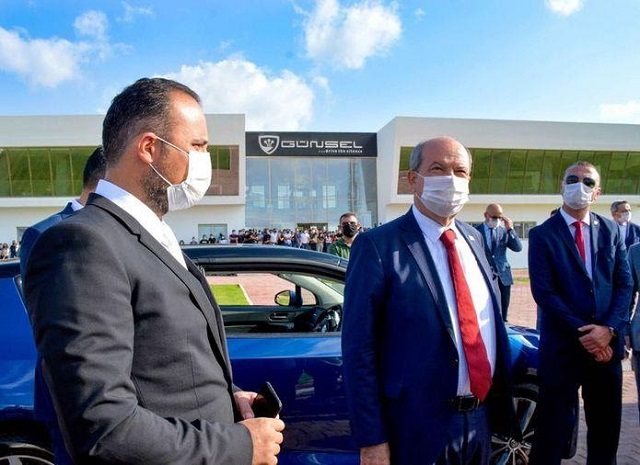 KKTC Cumhurbaşkanı, Günsel'in direksiyonuna geçti