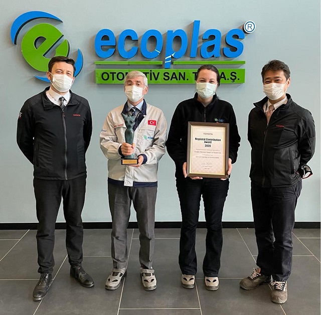 Ecoplas, Toyota tarafından Avrupa Bölgesel Katkı Ödülü’nü aldı