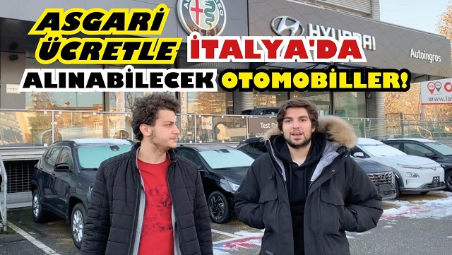 İtalya'daki sıfır otomobil fiyatları!