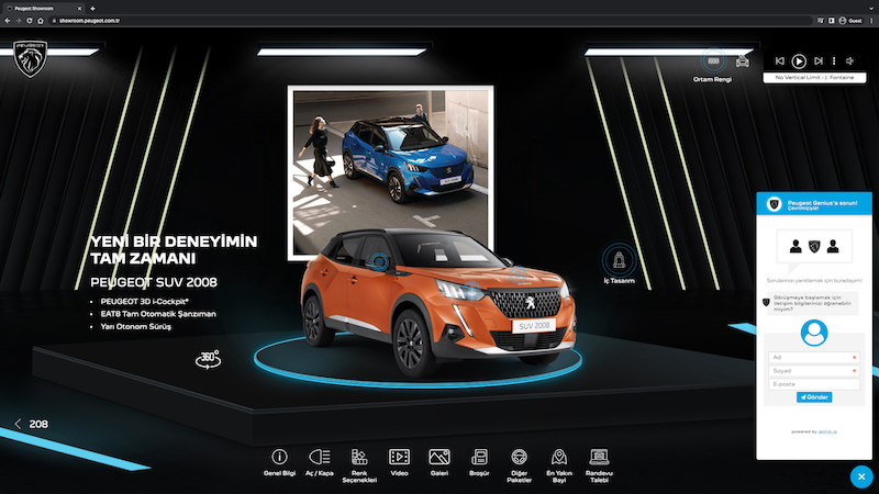 Peugeot online showroomunu hayata geçirdi