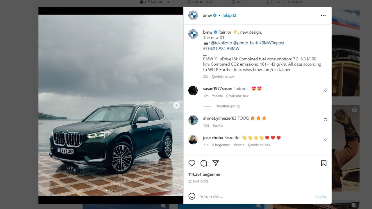 BMW’nin paylaşımında Gemlik detayı! Togg’a nispet mi?