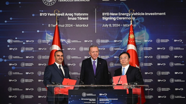 Çinli BYD'den Türkiye'ye dev yatırım
