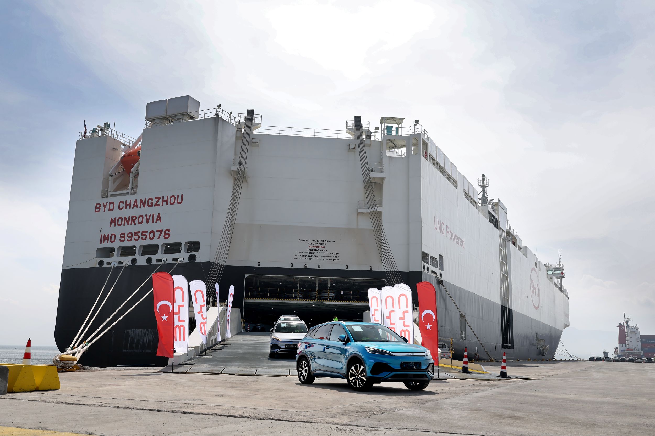 BYD’nin Dev Araç Gemisi “BYD CHANGZHOU” Ülkemize Geldi